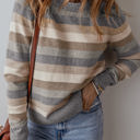  Eliana Stripe Ribbed Sweater