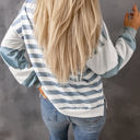  Elina Striped Pullover Sweatshirt