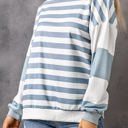  Elina Striped Pullover Sweatshirt