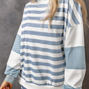  Elina Striped Pullover Sweatshirt