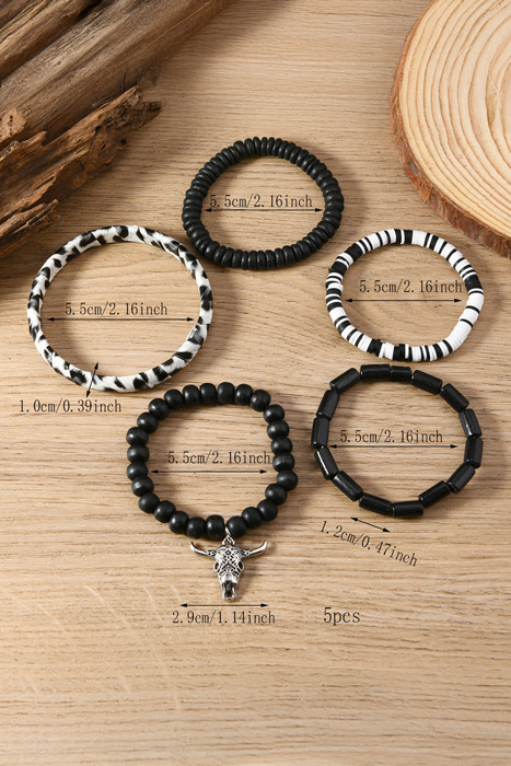 Elisa Charm 5pcs Bracelet Set