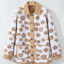  Elisa Pattern Up Fleece Jacket