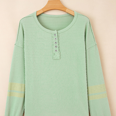 Elise Sleeve Henley top Long Sleeve Top