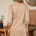  Elise Trim Puff Sleeve Dress