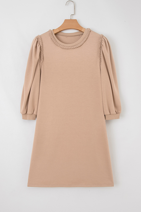 Elise Trim Puff Sleeve Dress