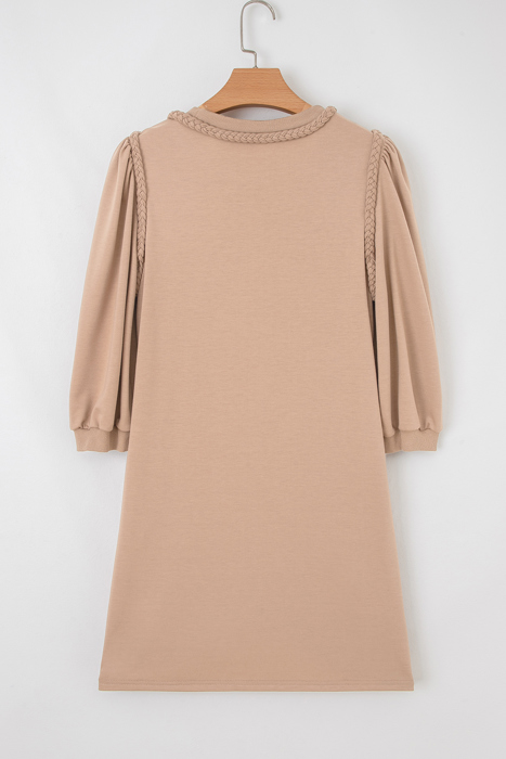 Elise Trim Puff Sleeve Dress