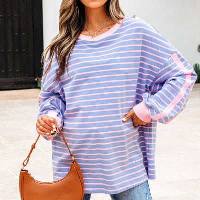 Eliza Stripe Oversize Casual Top