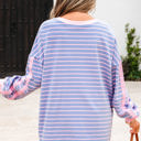  Eliza Stripe Oversize Casual Top