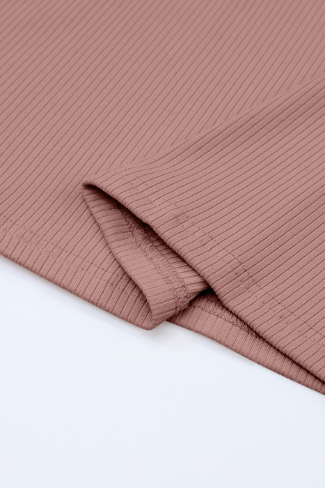 Elizabeth Crewneck Ribbed top Long Sleeve Top