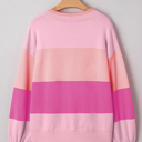  Elizabeth Jolly Color Block Sweater