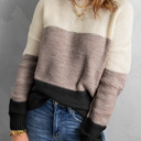  Elizabeth Netted Texture Pullover Sweater