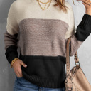  Elizabeth Netted Texture Pullover Sweater