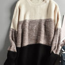  Elizabeth Netted Texture Pullover Sweater