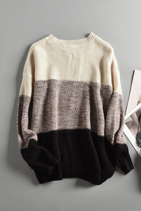Elizabeth Netted Texture Pullover Sweater