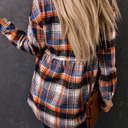  Elizabeth Plaid Down Ruffled Shirt