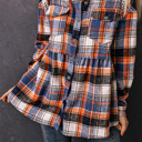  Elizabeth Plaid Down Ruffled Shirt