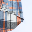  Elizabeth Plaid Down Ruffled Shirt