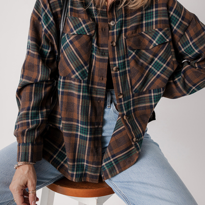 Elizabeth Plaid Print Chest Shirt