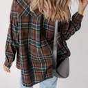  Elizabeth Plaid Print Chest Shirt