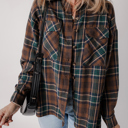  Elizabeth Plaid Print Chest Shirt