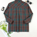  Elizabeth Plaid Print Chest Shirt