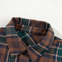  Elizabeth Plaid Print Chest Shirt