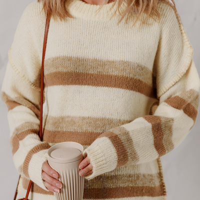 Elizabeth Shoulder Knit Baggy Sweater