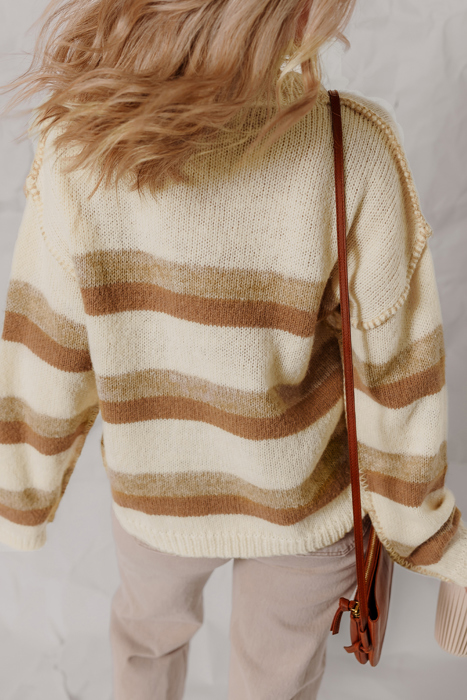 Elizabeth Shoulder Knit Baggy Sweater