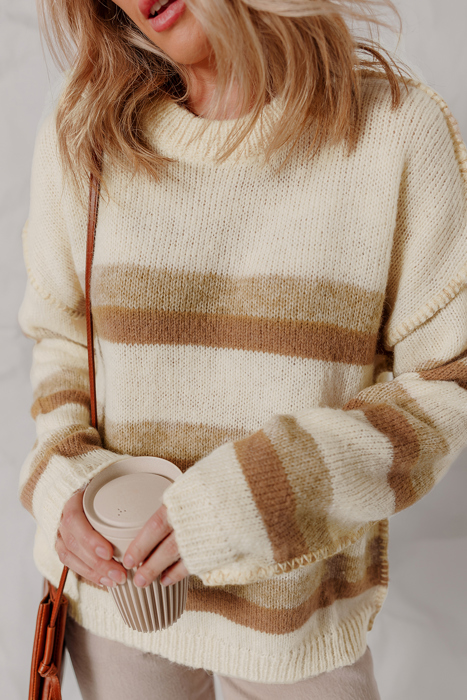 Elizabeth Shoulder Knit Baggy Sweater