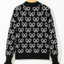  Elizabeth Shoulder Zipped Collar Sweater