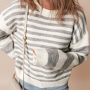  Elizabeth Stripe Drop Shoulder Sweater