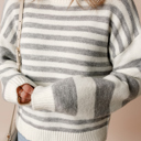  Elizabeth Stripe Drop Shoulder Sweater