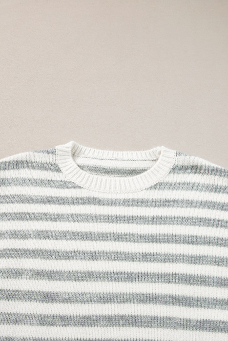 Elizabeth Stripe Drop Shoulder Sweater
