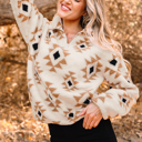  Elizy Quarter Zip Collar Sweatshirt