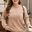  Ella Embroidered Mineral Wash Sweatshirt