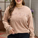  Ella Embroidered Mineral Wash Sweatshirt