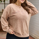  Ella Embroidered Mineral Wash Sweatshirt