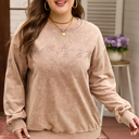  Ella Embroidered Mineral Wash Sweatshirt