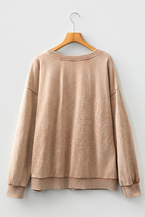 Ella Embroidered Mineral Wash Sweatshirt