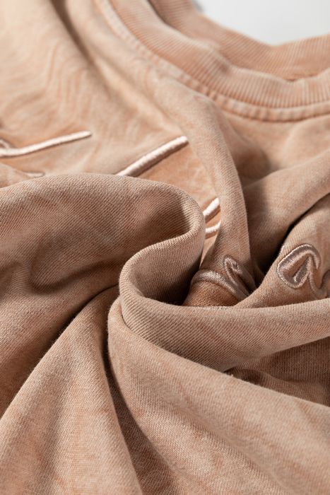 Ella Embroidered Mineral Wash Sweatshirt