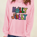  Ella Festive Letter Graphic Sweatshirt
