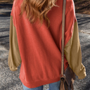  Ella Patchwork Drop Shoulder Pullover
