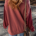  Ella Patchwork Drop Shoulder Pullover