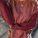  Ella Patchwork Drop Shoulder Pullover