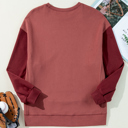  Ella Patchwork Drop Shoulder Pullover