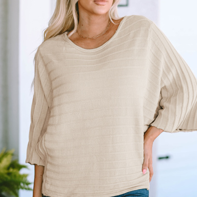 Ella Ribbed Knit Dolman Sweater