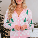  Ella Tree Pattern Cardigan Sweater