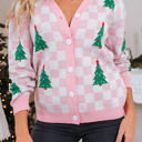  Ella Tree Pattern Cardigan Sweater
