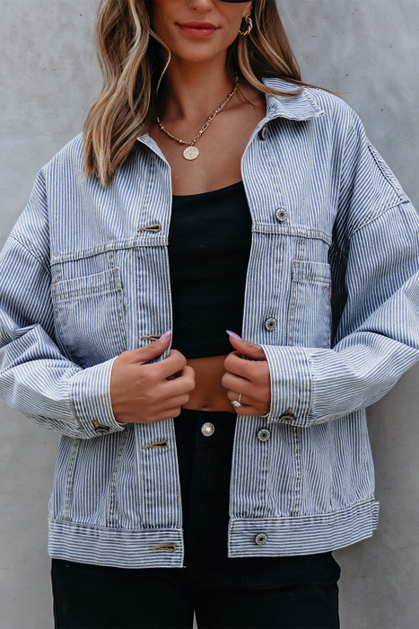 Ella Wind Washed Oversize Jacket
