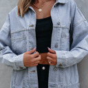  Ella Wind Washed Oversize Jacket